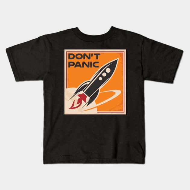 Don't Panic Kids T-Shirt by marcusmattingly